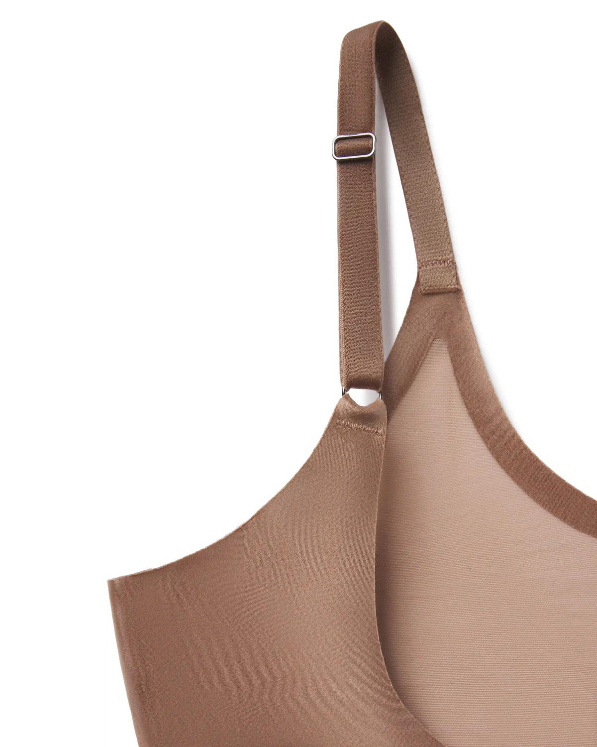 SPANXshape® Satin-X™ Open-Bust Mid-Thigh Bodysuit | Cafe Au Lait