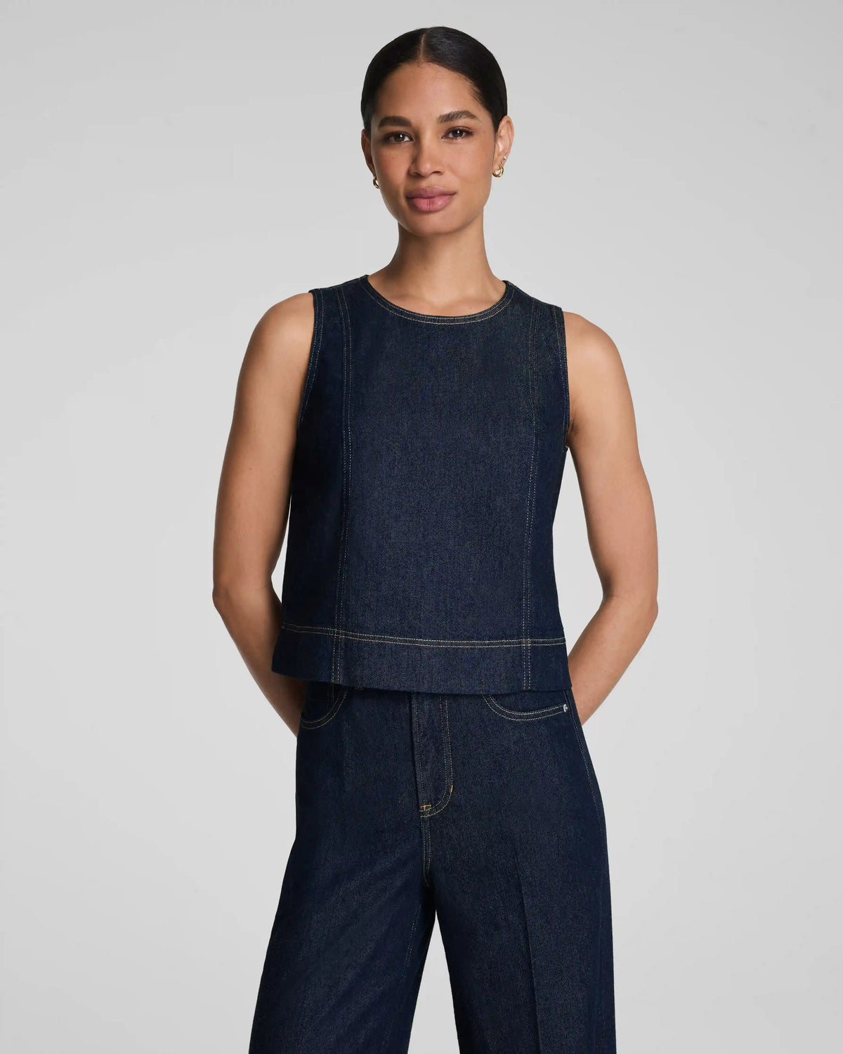 SPANX® Lightweight Denim Shell Tank