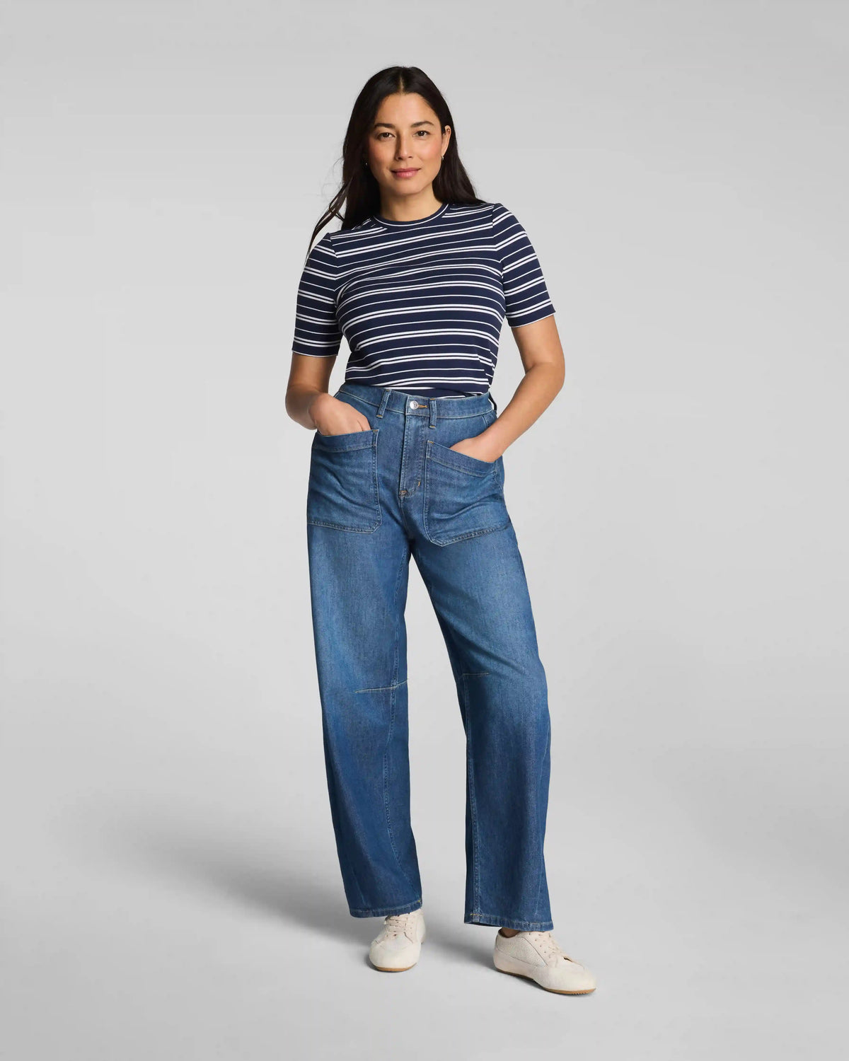 SPANXsupersmooth® Authentic 360 Lightweight Utility Barrel Leg Jeans