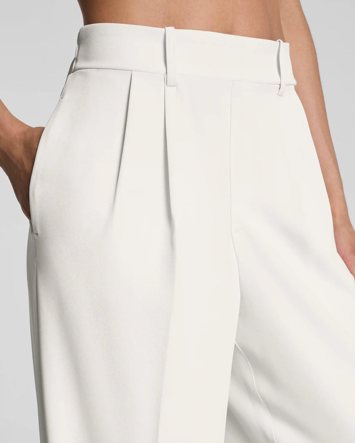 SPANX® CarryOn Pleated Wide Leg Pant | Ivory