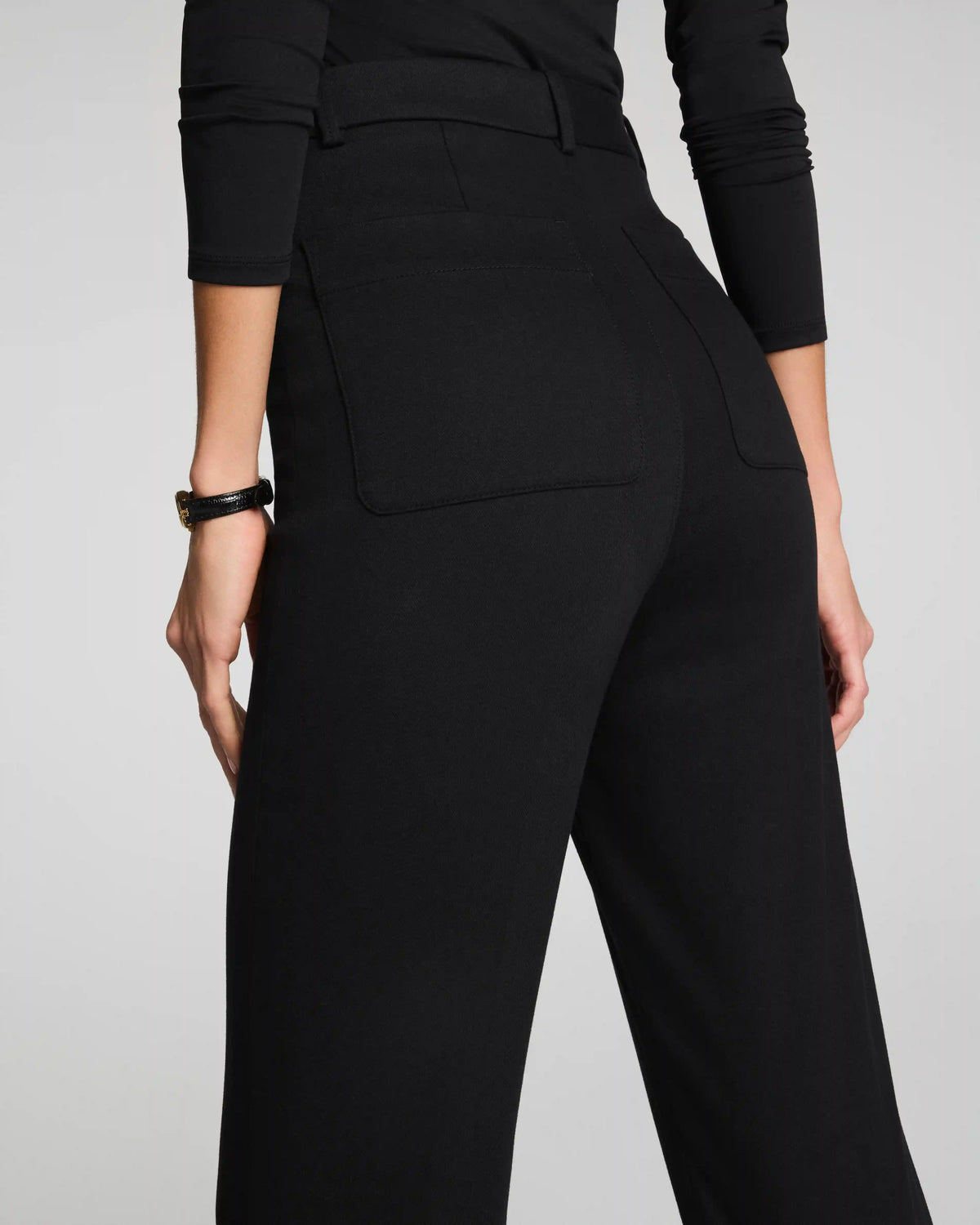 SPANXsupersmooth® Stretch Twill Easy Flare Pant | Classic Black