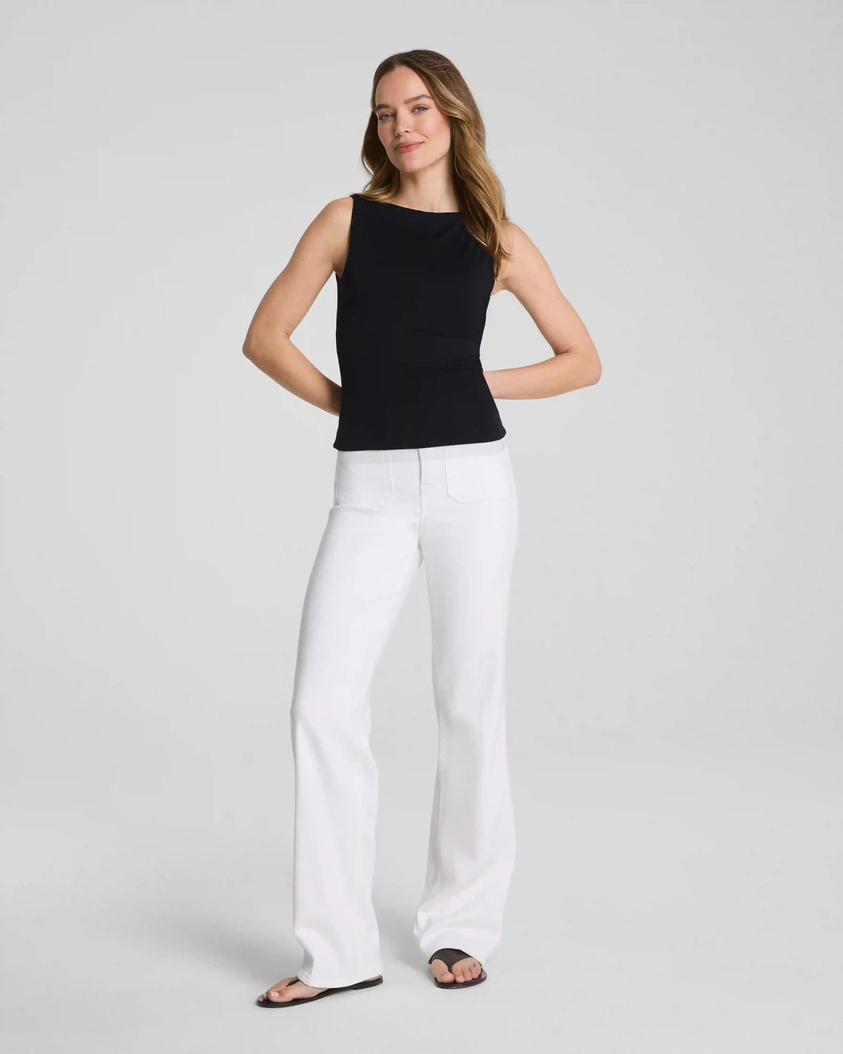SPANXsmooth® Jersey High Neck Tank | Classic Black