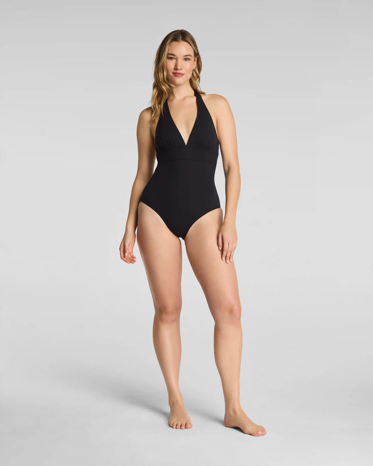 SPANXsculpt® Swim Halter One Piece | Very Black