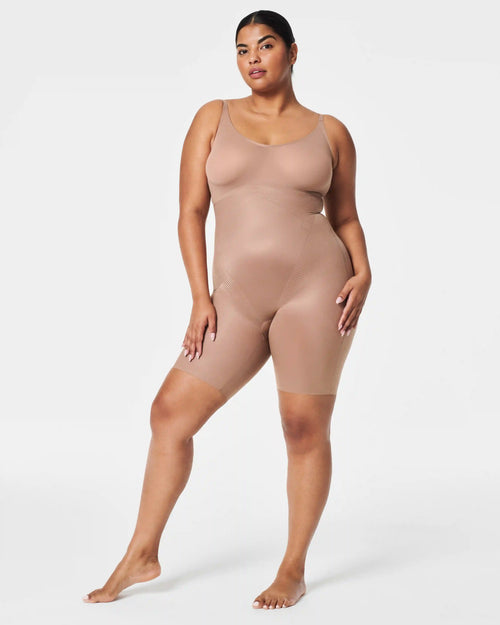 SPANXshape® Invisible Mid-Thigh Bodysuit | Cafe Au Lait