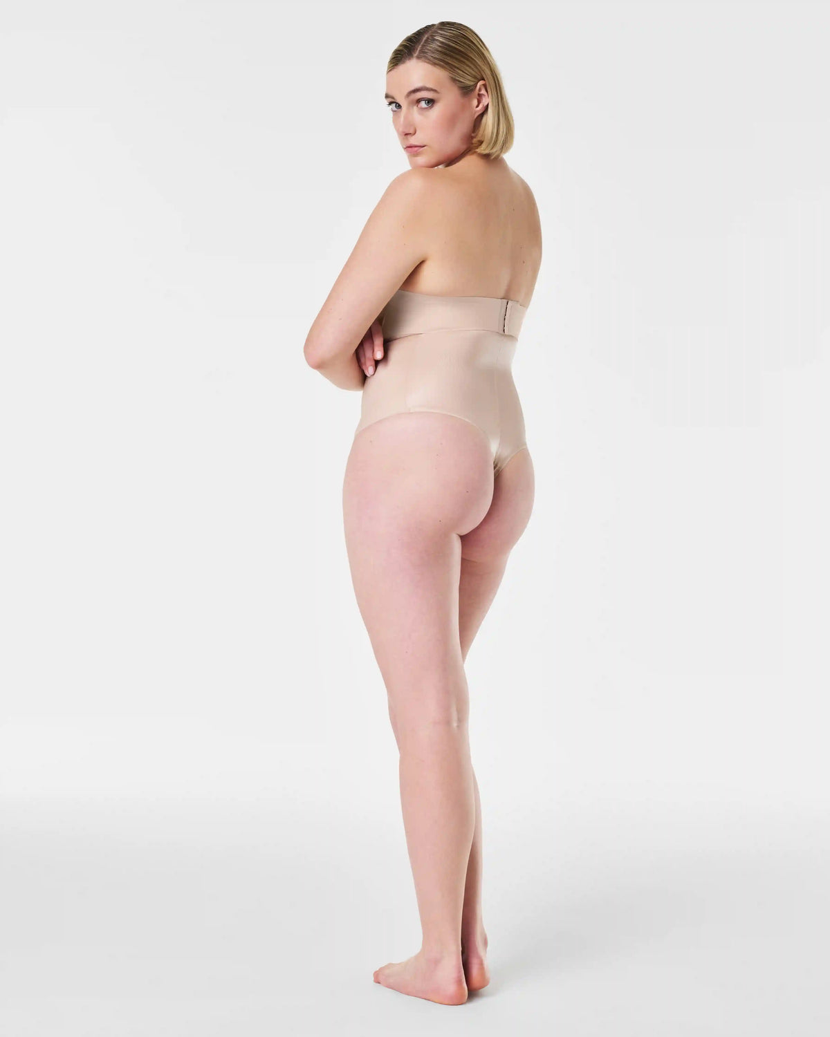SPANXshape® Invisible High-Waisted Thong | Champagne Beige
