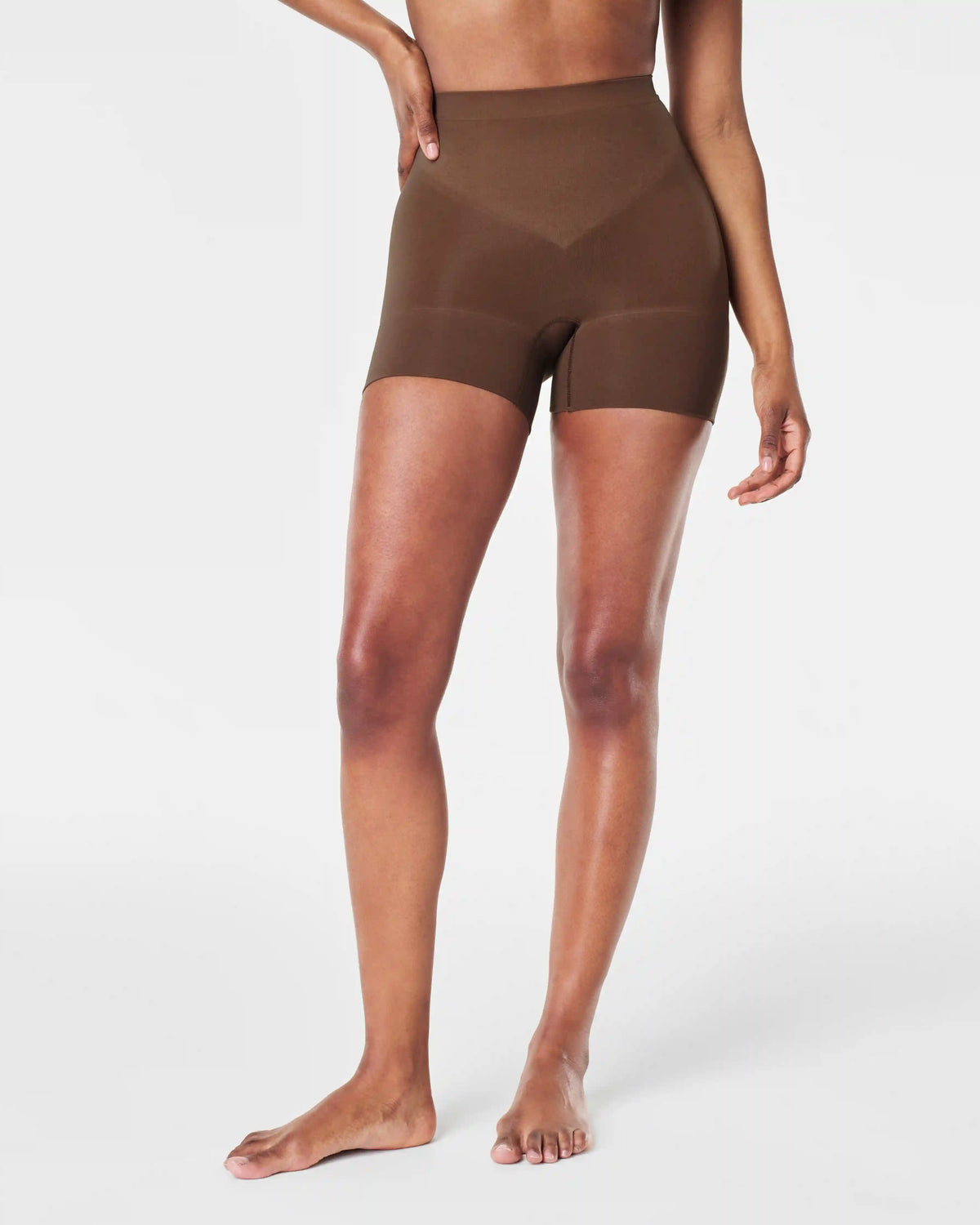 SPANXsculpt® Seamless Power Shorty | Chestnut Brown
