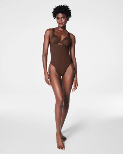 SPANXsculpt® Seamless Power High-Waisted Thong | Chestnut Brown