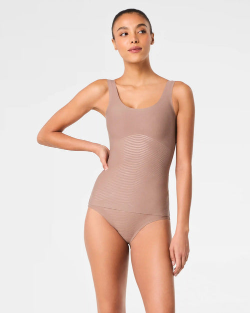 SPANXshape® Invisible Supima® Cotton Tank | Cafe Au Lait