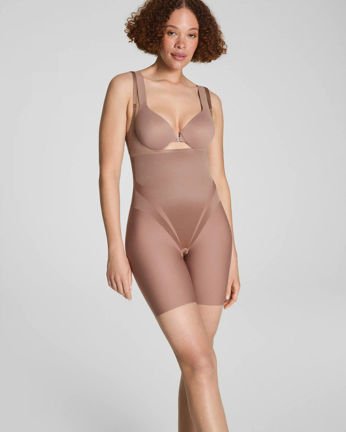 SPANXsupersculpt® Transform Open-Bust Mid-Thigh Bodysuit