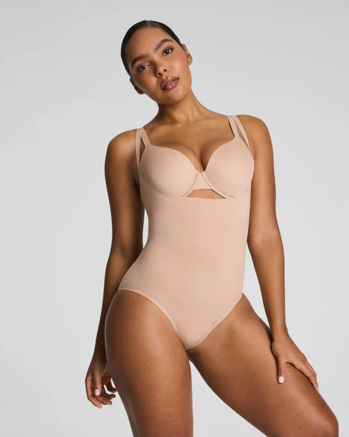 SPANXsculpt® GoFigure Open-Bust Bodysuit | Chai