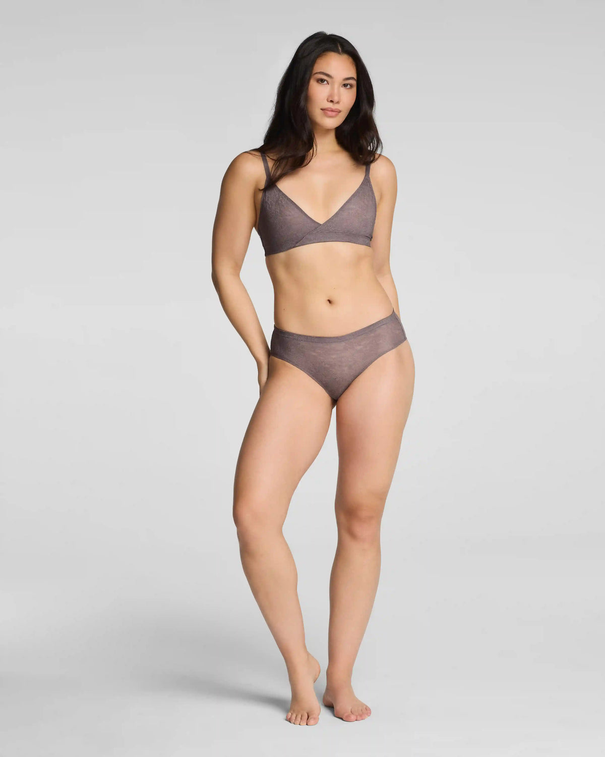 SPANXsupersmooth® Day to Date Night Lace Bralette | Granite