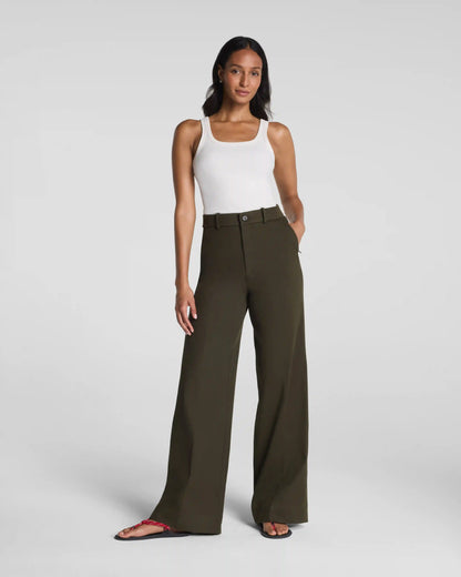 SPANXsupersmooth® Stretch Twill Wide Leg Pant