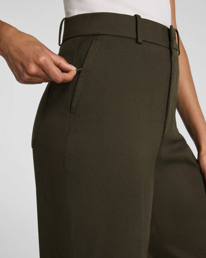 SPANXsupersmooth® Stretch Twill Wide Leg Pant | Moss Shadow