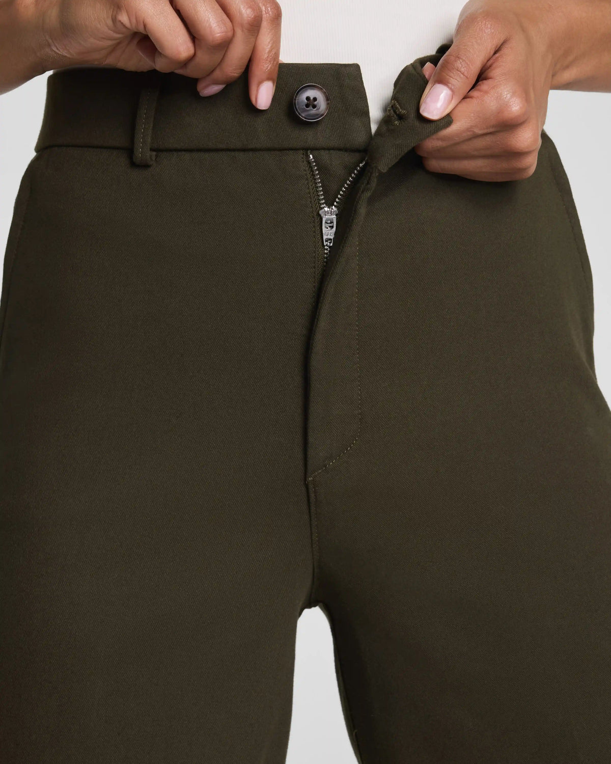 SPANXsupersmooth® Stretch Twill Wide Leg Pant | Moss Shadow