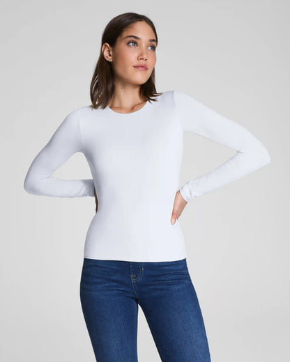 SPANXsmooth® Jersey Crewneck Long Sleeve Top