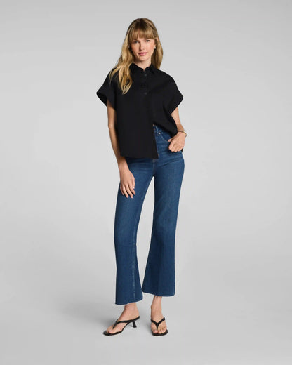 SPANXshape® Authentic 360 Raw Hem Kick Flare Jeans