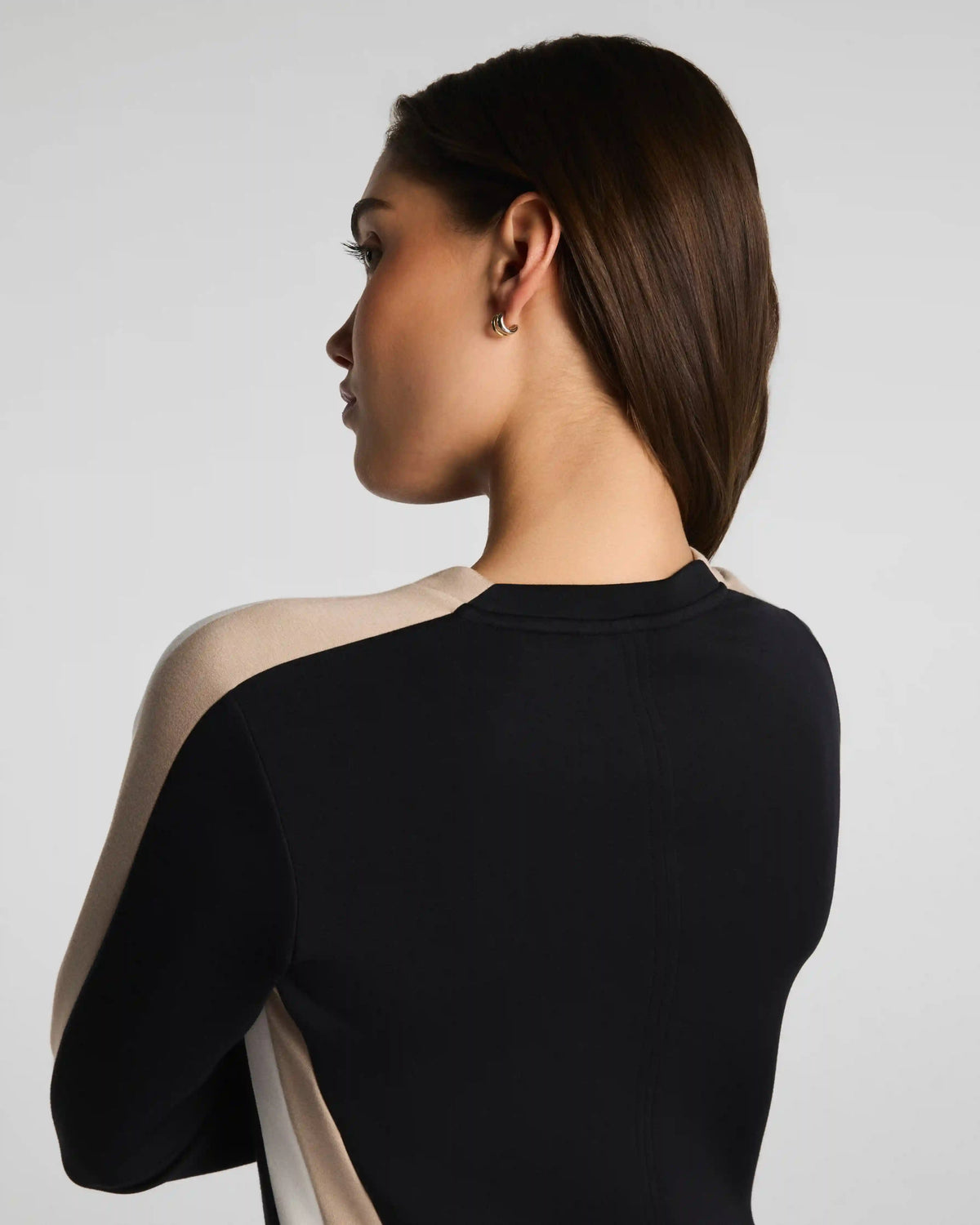 SPANX AirEssentials® Colorblock Maxi Dress | Very Black Stripe