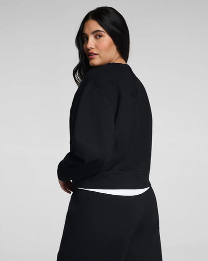 SPANX® Ponte Crewneck Long Sleeve Top | Classic Black