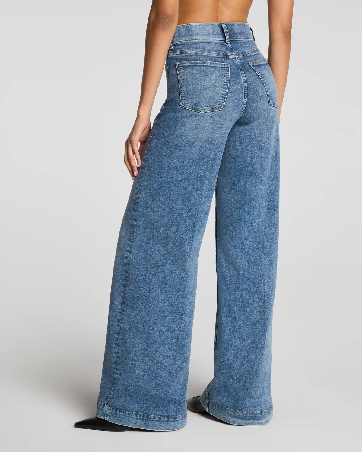 SPANXshape® EveryWear Pull-On Wide Leg Jeans | Antique Indigo