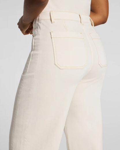 SPANXshape® Authentic 360 Utility Barrel Leg Jeans | Alabaster