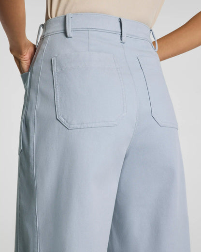 SPANXsupersmooth® Stretch Twill Utility Barrel Leg Pant with Patch Pockets | Himalayan Cloud