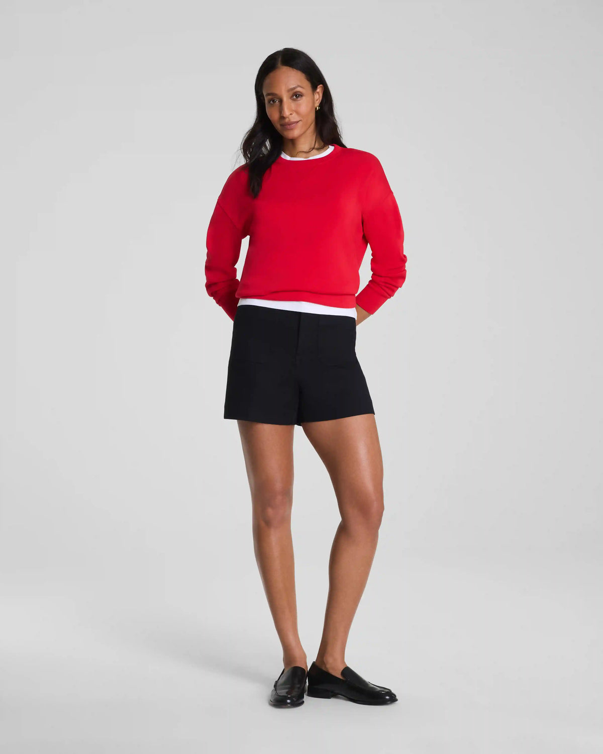 SPANXsupersmooth® Stretch Twill Short with Patch Pockets, 5"