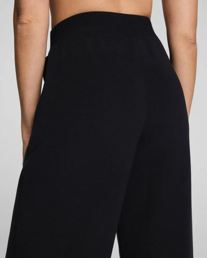 SPANX AirEssentials® French Rib Barrel Leg Pant | Very Black