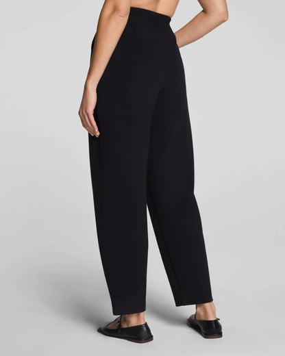 SPANX AirEssentials® French Rib Barrel Leg Pant | Very Black