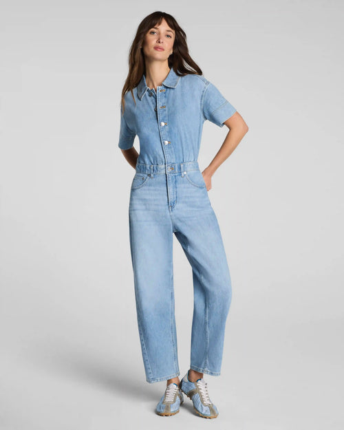 SPANXsupersmooth® Authentic 360 Lightweight Denim Barrel Leg Jumpsuit