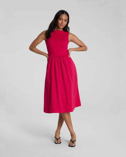 SPANXsmooth® Jersey High Neck Midi Dress