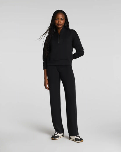 SPANX AirEssentials® Shawl Collar Half Zip | Very Black