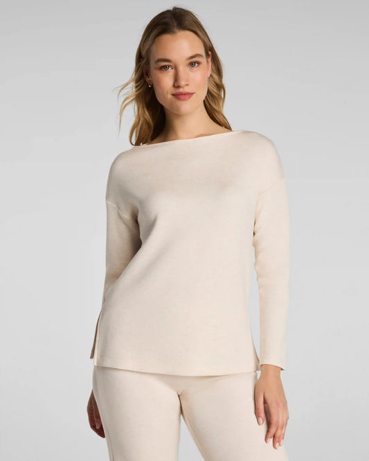SPANX AirEssentials® Boatneck Tunic | Oatmeal Heather