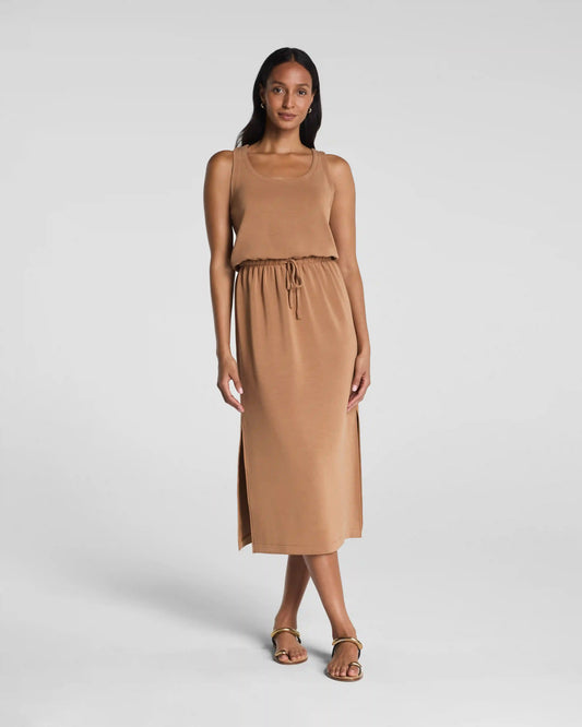 SPANX AirEssentials® Sandwashed Drawstring Maxi Tank Dress | Maplewood