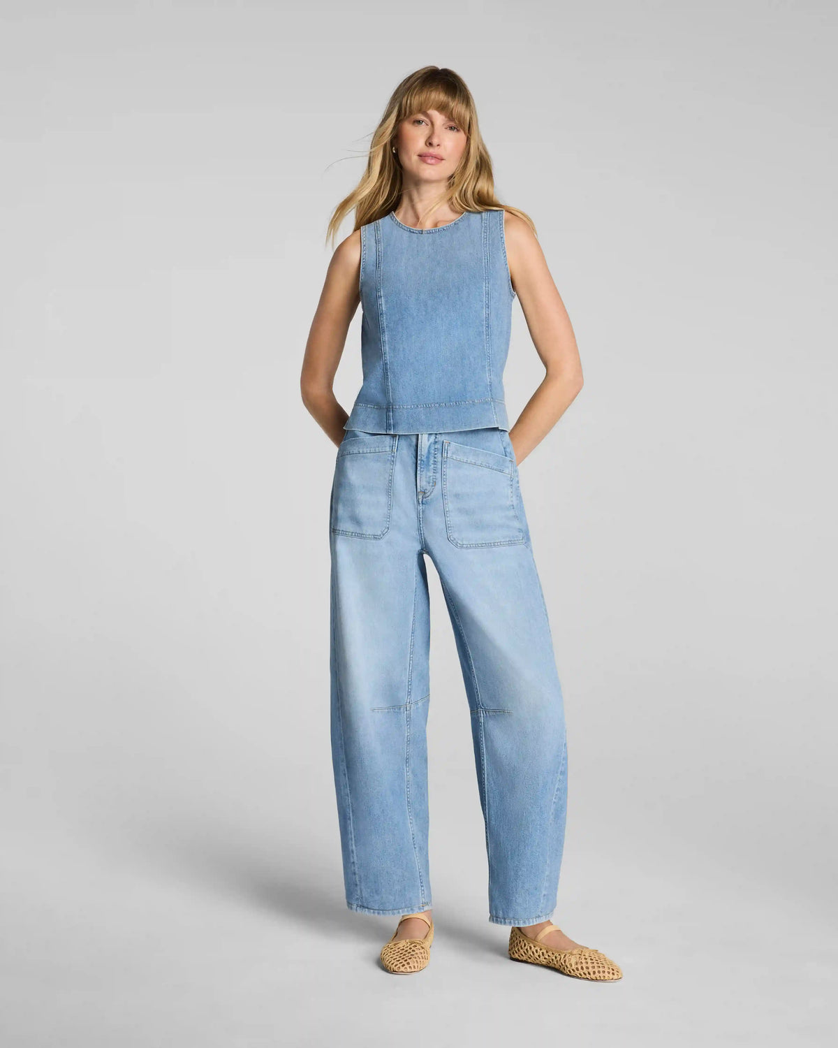 SPANXsupersmooth® Authentic 360 Lightweight Utility Barrel Leg Jeans