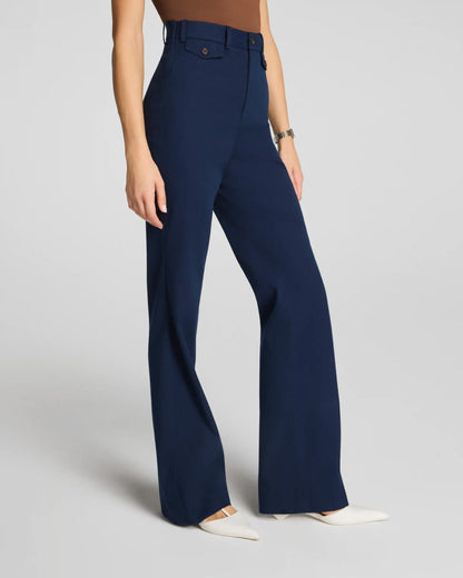 SPANXsupersmooth® Stretch Twill Easy Flare Pant | Timeless Navy