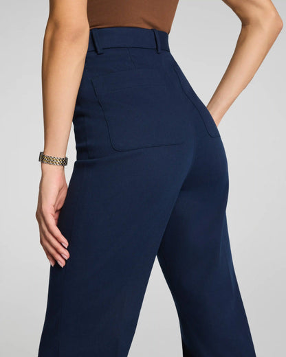 SPANXsupersmooth® Stretch Twill Easy Flare Pant | Timeless Navy