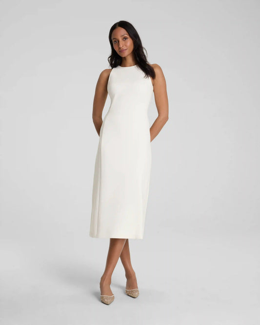SPANX® Ponte Sleeveless A-Line Midi Dress
