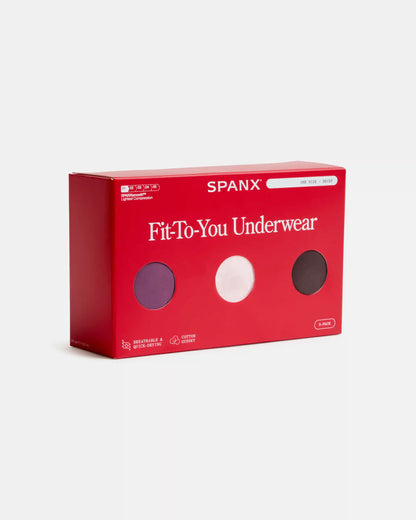 SPANXsmooth® Fit-To-You Brief 3-Pack Box | Prune/Rosebud/Dark Cacao