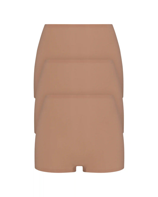SPANXsmooth® Fit-To-You Boyshort 3-Pack Box | Cafe Au Lait