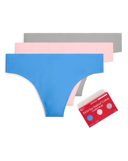 SPANXsmooth® Fit-To-You Supima® Cotton Thong 3-Pack Box