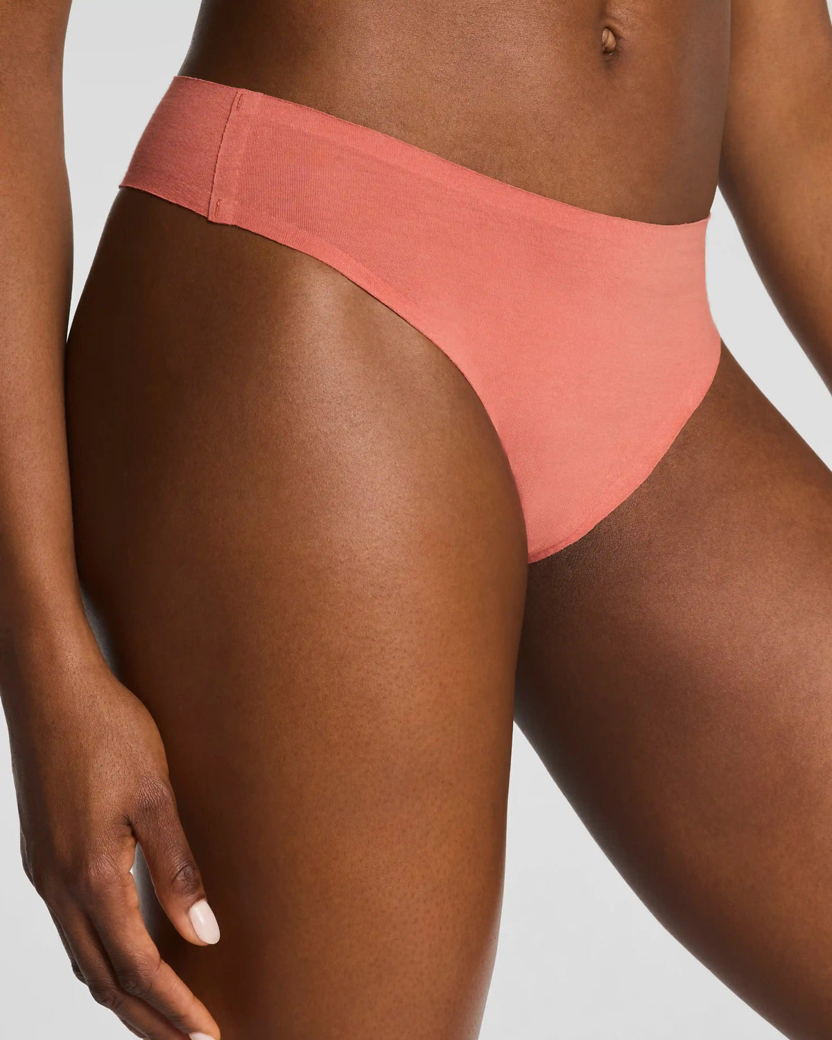 SPANXsmooth® Fit-To-You Supima® Cotton Thong 3-Pack Box | Summit/Clay/Timeless Navy