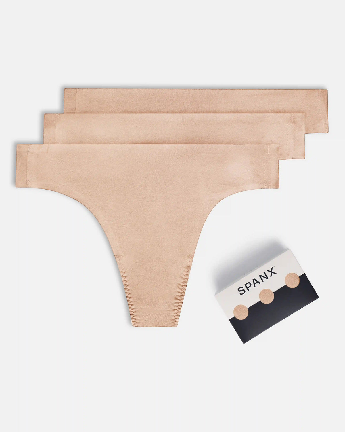 SPANXsmooth® Fit-To-You Supima® Cotton Thong 3-Pack Box