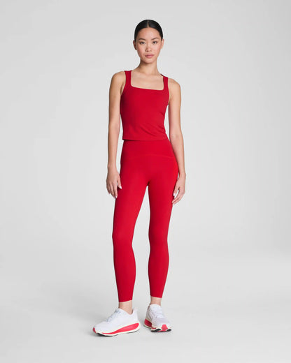 SPANX® BoostUp Square Neck Shelf Tank | SPANX® Red