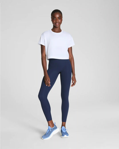 SPANX® BoostUp Cropped Tee | Vivid White