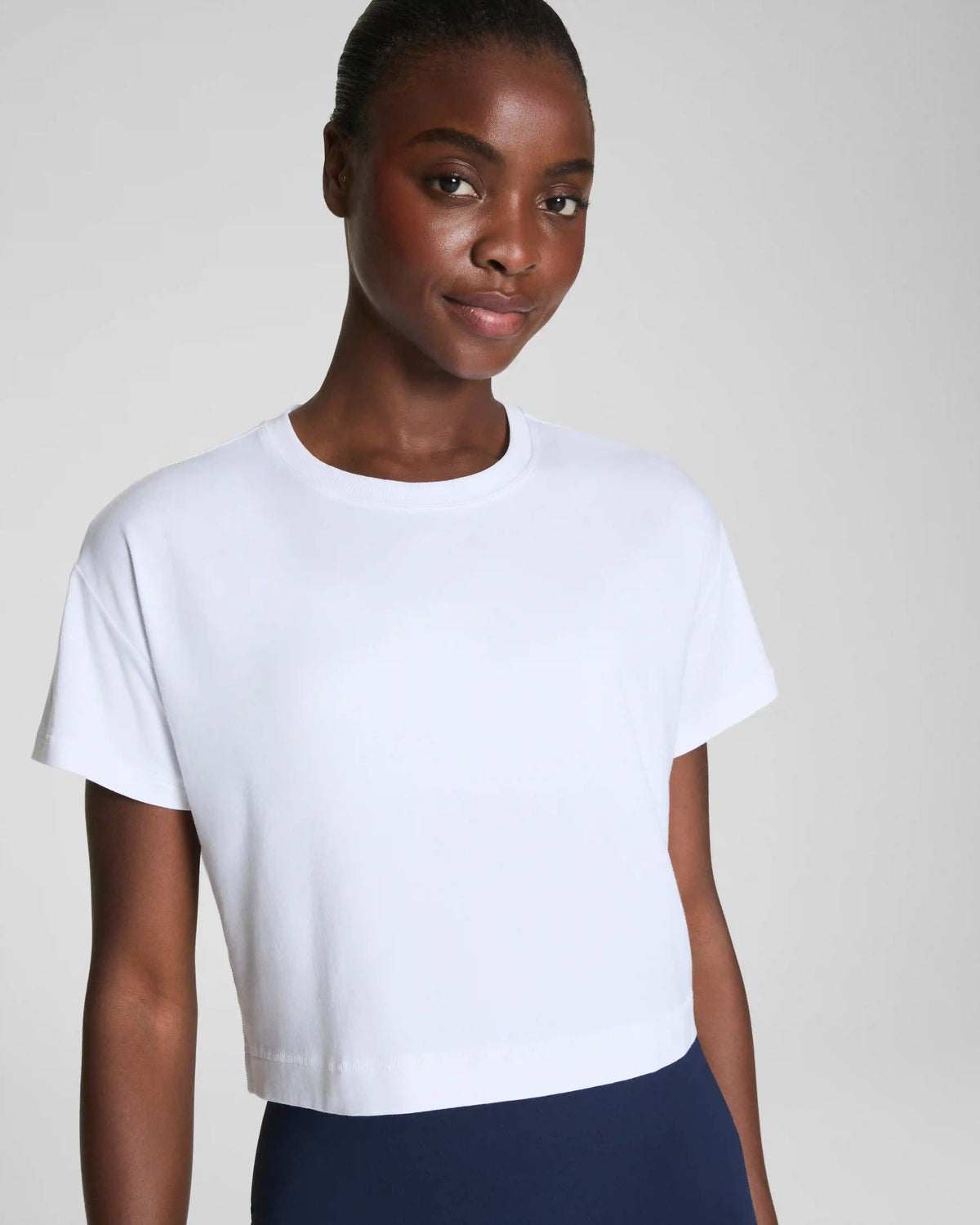 SPANX® BoostUp Cropped Tee | Vivid White