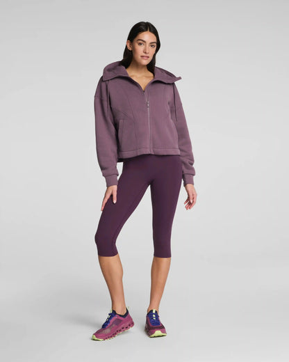 SPANXshape® BodyLine Cropped Leggings with Mid-Tummy Compression, 19" | Blackberry