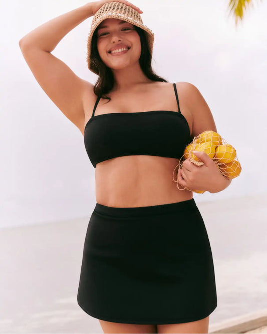 SPANXsmooth® Swim Bandeau Bikini Top | Very Black