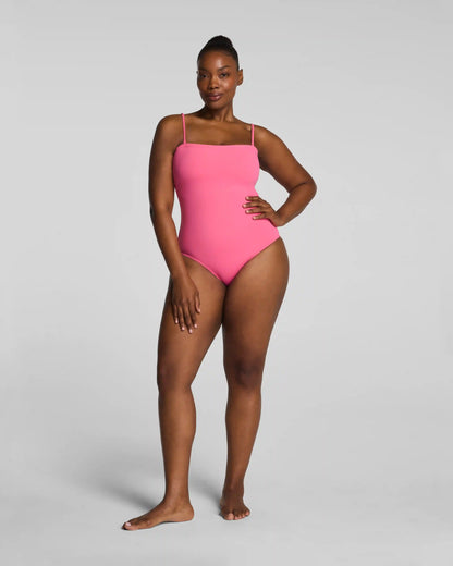 SPANXshape® Swim Bandeau One Piece | Hibiscus