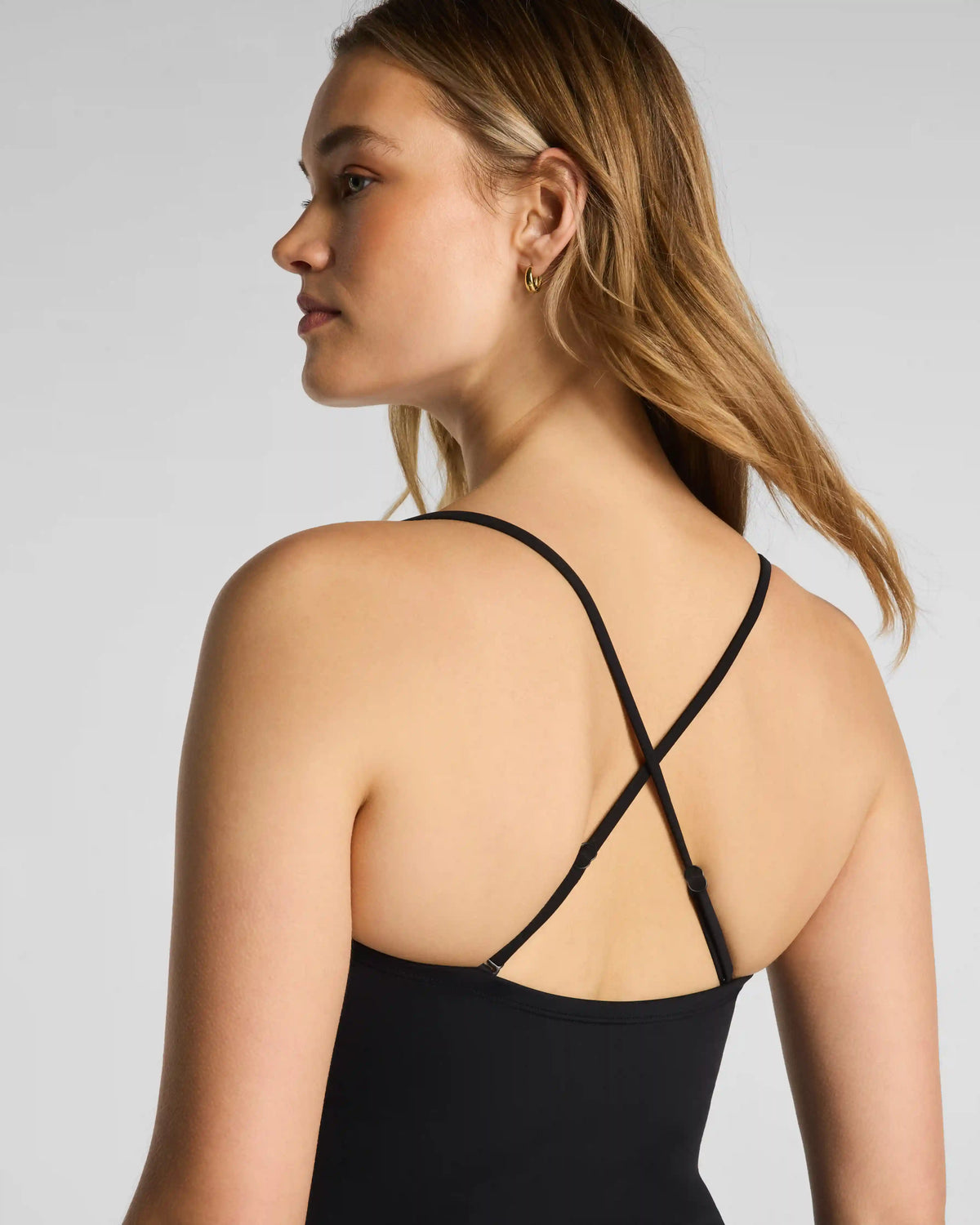 SPANXshape® Swim Bandeau One Piece | Very Black