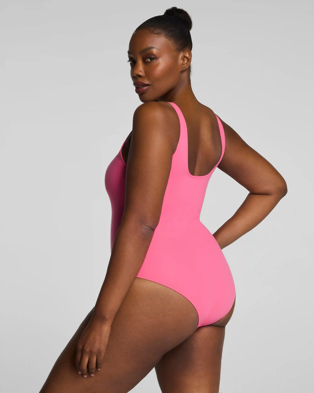 SPANXsculpt® Swim Square Neck One Piece | Hibiscus